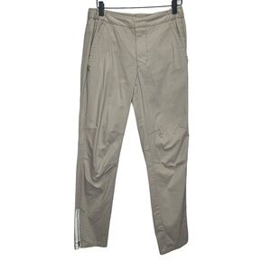 Kit and Ace Tan Trouser Slim Pants Zipper Ankle Size 4